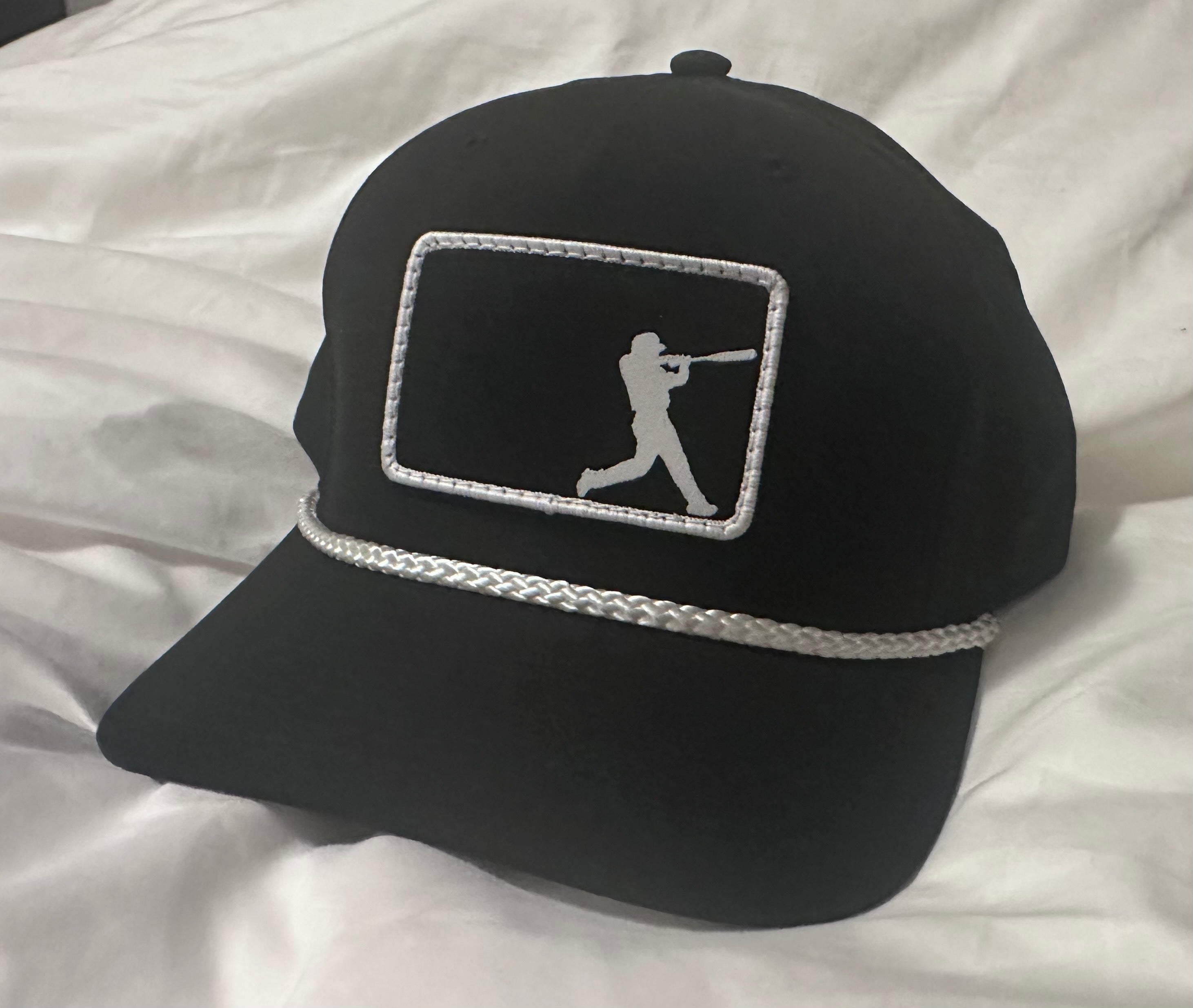 Richardson 258 Black Snapback Hat – Baseball Player Patch